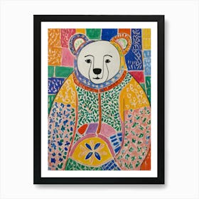 Bear Style Henri Matisse Art Print