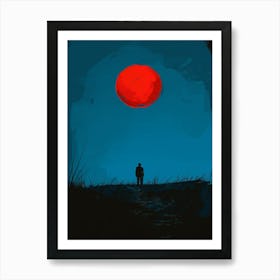 Red Sun Art Print