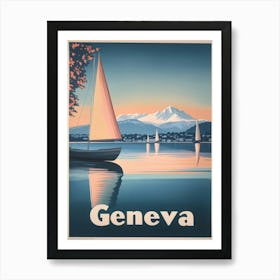 Aihrgdesign A Mid Century Modern Travel Poster For Geneva Sho 13dee466 D8b3 46f4 A5de 8cd992584ec8 3 Art Print