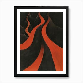 Lava Flow 1 Art Print