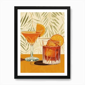 Art Deco Old Fashioned Art Print