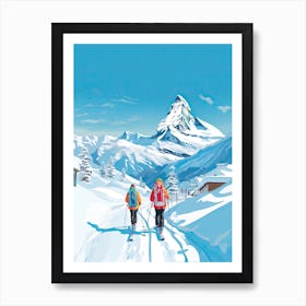 Are, Sweden, Ski Resort Illustration 6 Art Print