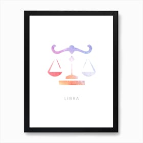 Libra Zodiac Art Print