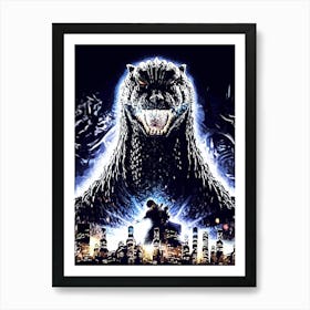 Godzilla 7 Art Print