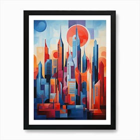 City of Dreams: Iconic Towers in Dubai Art Print