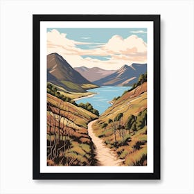 West Highland Way Scotland 3 Vintage Travel Illustration Art Print