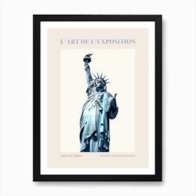 Statue Of Liberty, New York City Vintage Poster Art Print