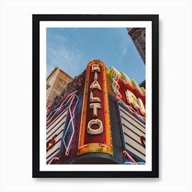 Los Angeles Rial To Theatre Art Print