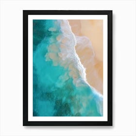 Aerial View Of A Beach 117 Art Print