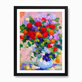 Statice 2  Matisse Style Flower Art Print