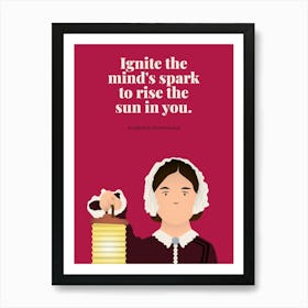 Inspirational people print – Florence Nightingale Art Print