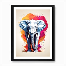 Elephant Vector Illustration Art Print