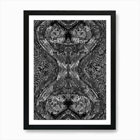 Black And White Abstract Painting 2 Art Print