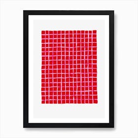 Red Blanket Art Print