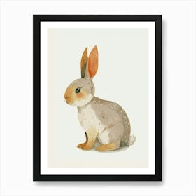 Thrianta Rabbit Kids Illustration 4 Art Print