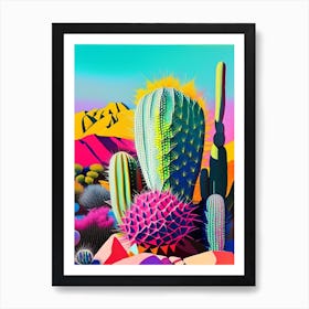 Mammillaria Cactus Modern Abstract Pop Art Print