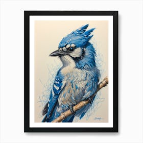 Blue Jay 4 Art Print