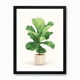 Fig Tree In A Pot 2 Art Print