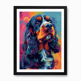 English Cocker Spaniel Dog Painting Art Print