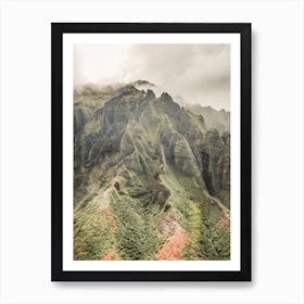 Tropical Mountains Art Print