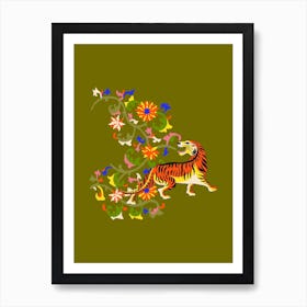 Tiger Tapestry Art Print