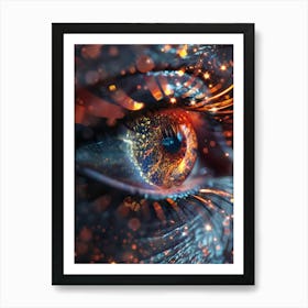 Abstract Image Of A Human Eye Art Print