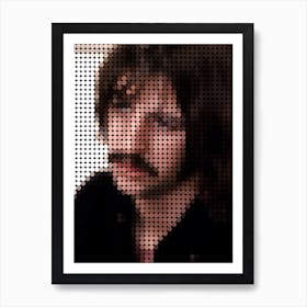 Ringo The Beatles In Style Dots Art Print