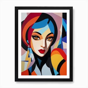 Abstract Woman Art Print