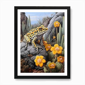 Pacman Frog Botanical 5 Art Print