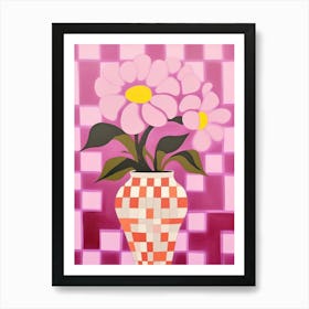 Pansies Flower Vase 7 Art Print