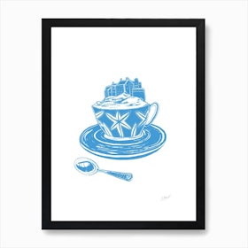 Edinburgh Castle Teacup Art Print