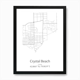 Crystal,United States Minimalist Map Art Print