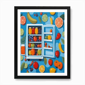 Open Refrigerator 1 Art Print