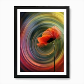 Poppy Tornado Art Print