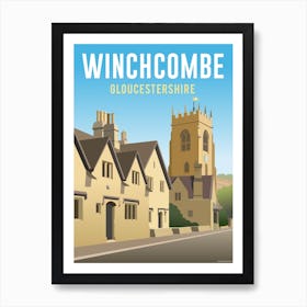 Winchcombe Cotswold Church Art Print
