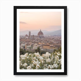 Sunset In Florence Art Print