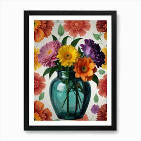 Flowers In A Vase 43 Art Print