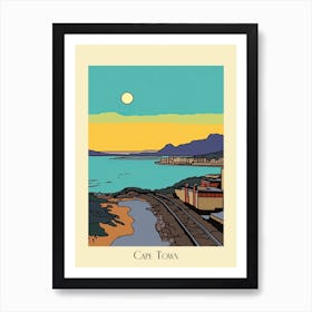 Poster Of Minimal Design Style Of Cape Town, South Africa 3 Art Print