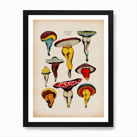 Sexy Mushroom Art Print