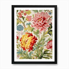 Floral Wallpaper 53 Art Print