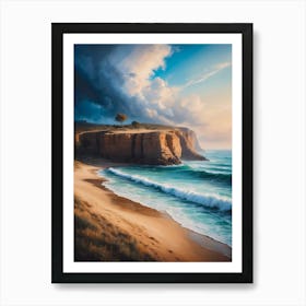 Sunset At The Beach 6 Art Print