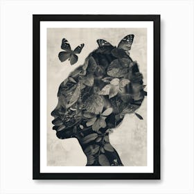 Butterfly Portrait Art Print