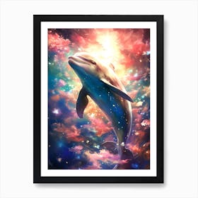 Dolphin In The Sky Art Print