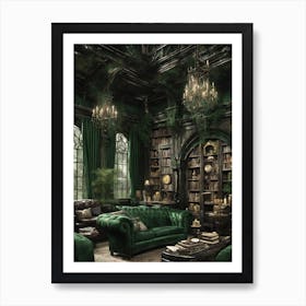 Gothic Living Room 1 Art Print