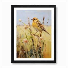 Bird Painting Yellowhammer 2 Art Print