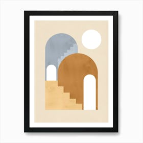 Geometric architectural shapes 2 Art Print