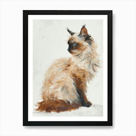 Turkish Angora Cat Painting 4 Art Print