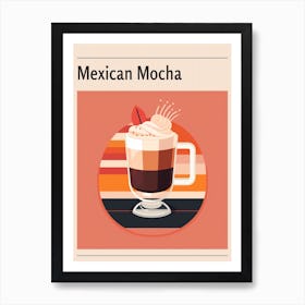 Mexican Mocha Midcentury Modern Poster Poster