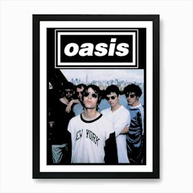 oasis britpop music band 7 Art Print