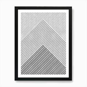 Minimalist mountains 1 Art Print